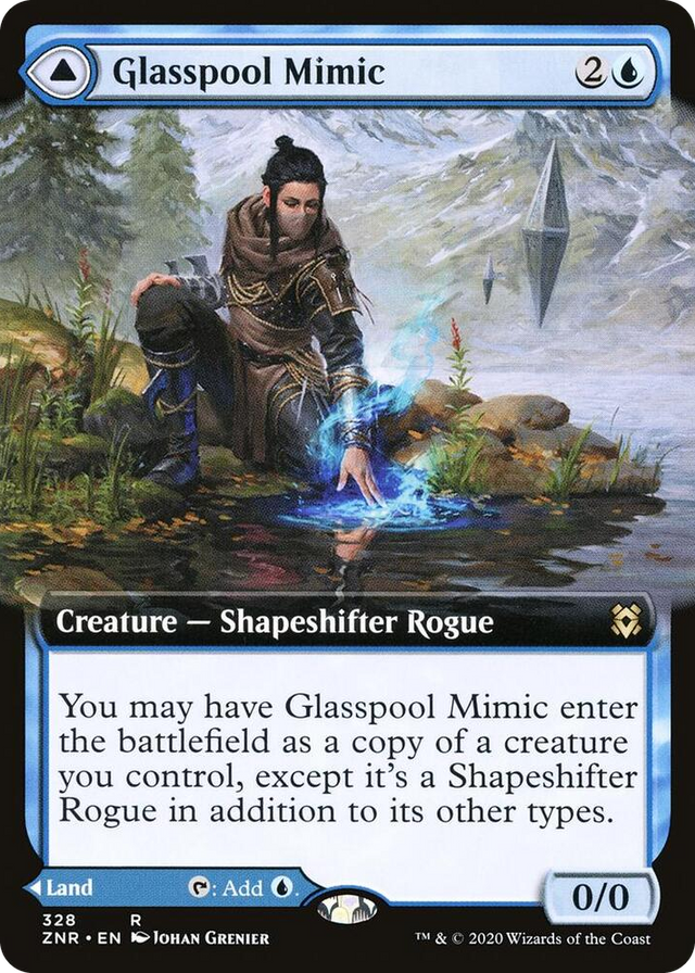 0328 Glasspool Mimic (Extended Art) R Zendikar Rising
