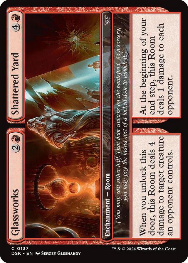 0137 Glassworks // Shattered Yard C Duskmourn: House of Horror