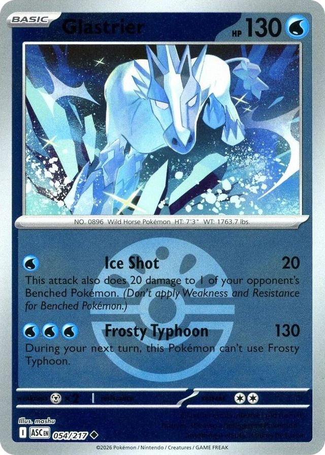0054 Glastrier (Friend Ball) Uncommon Ascended Heroes