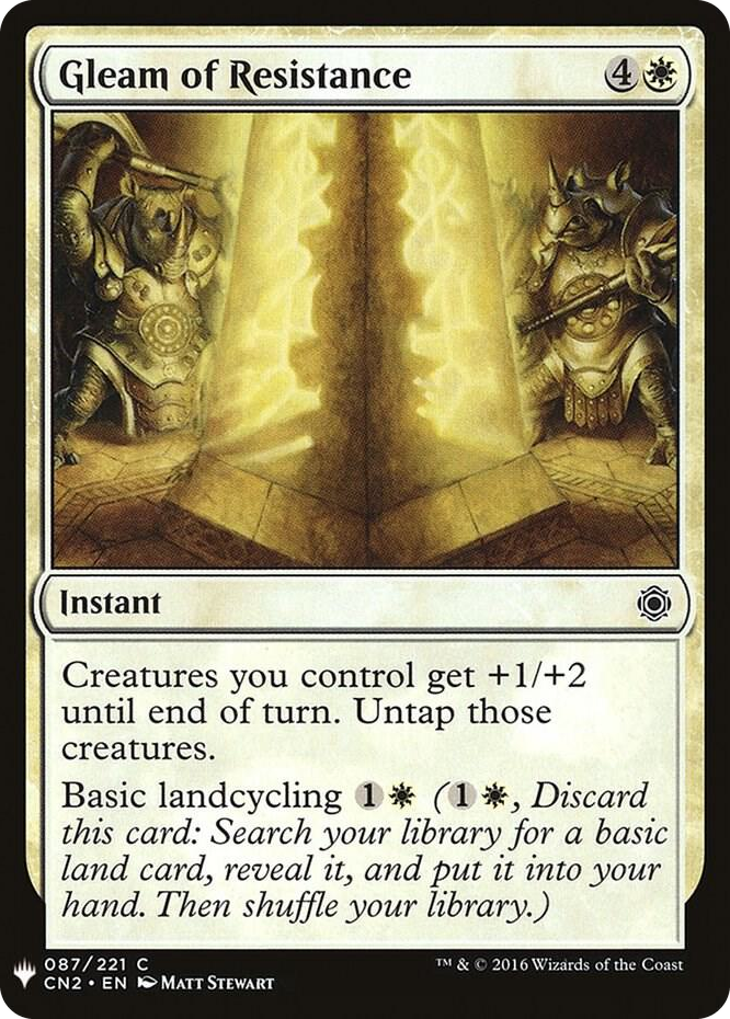 Gleam of Resistance #87 C - The List Reprints Pokemon card