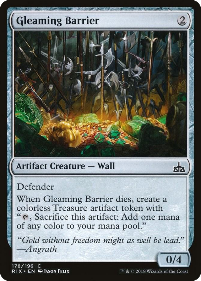 0178 Gleaming Barrier C Rivals of Ixalan