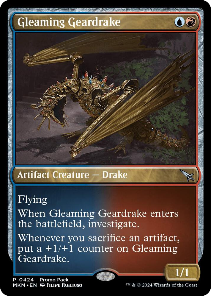 0424 Gleaming Geardrake P Promo Pack: Murders at Karlov Manor