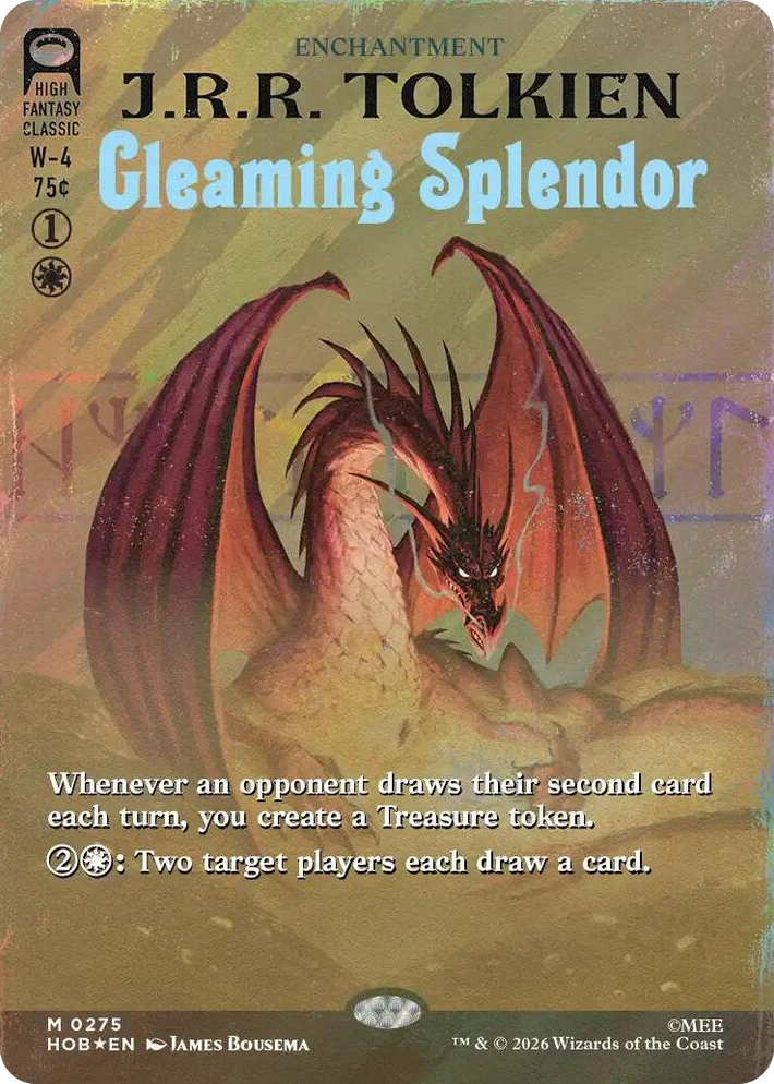 0275 Gleaming Splendor (Borderless) (Surge Foil) M The Hobbit