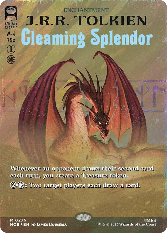 0275 Gleaming Splendor (Borderless) (Surge Foil) M The Hobbit