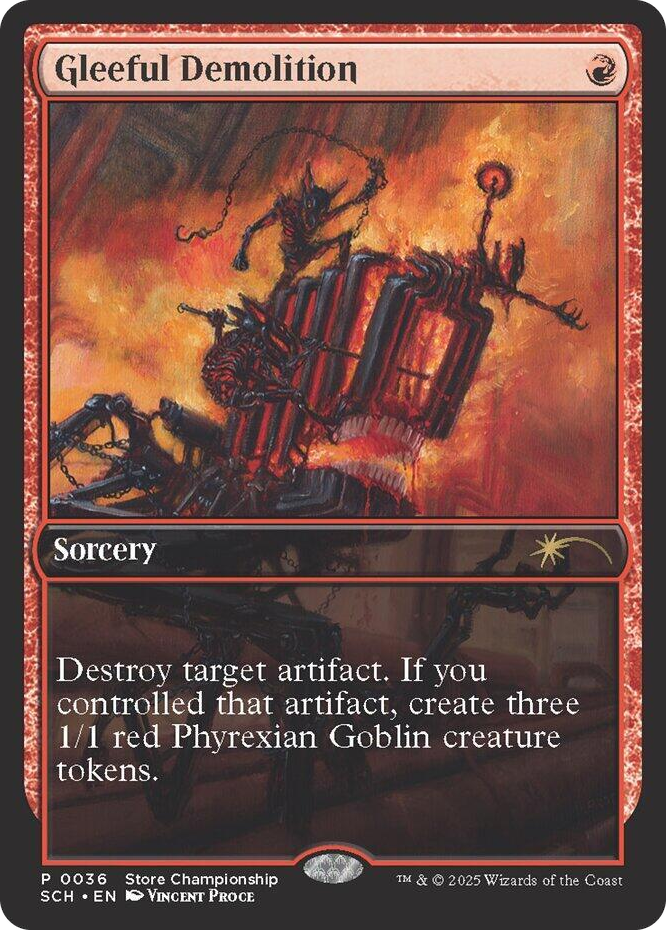 Gleeful Demolition #36 P - Game Day & Store Championship Promos Pokemon card