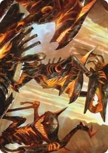 0028 Gleeful Demolition Art Card S Art Series: Phyrexia: All Will Be One