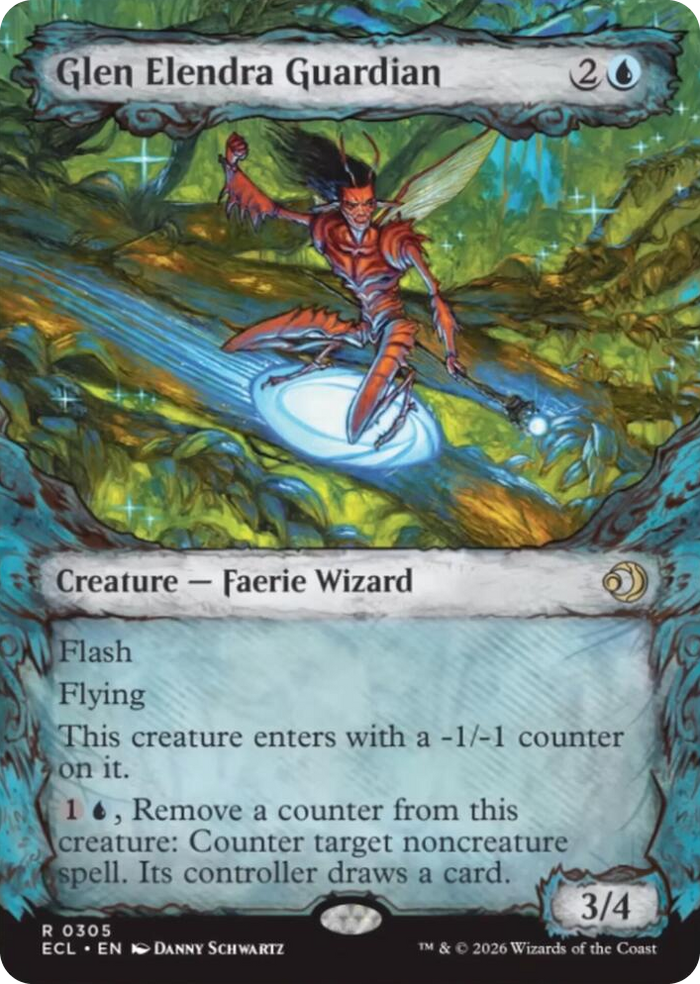 Glen Elendra Guardian (0305) (Showcase) #305 R - Lorwyn Eclipsed Pokemon card