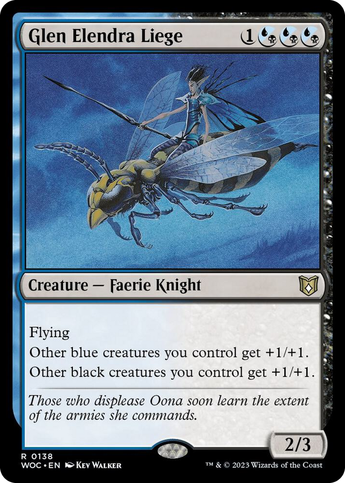 Glen Elendra Liege #138 R - Commander: Wilds of Eldraine Pokemon card