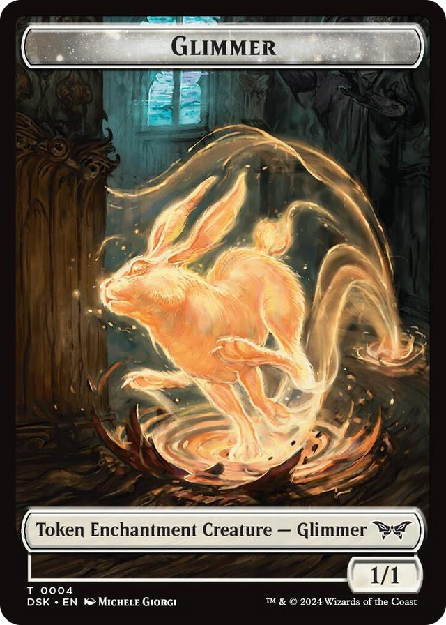 0004 Glimmer // Gremlin Double-Sided Token T Duskmourn: House of Horror