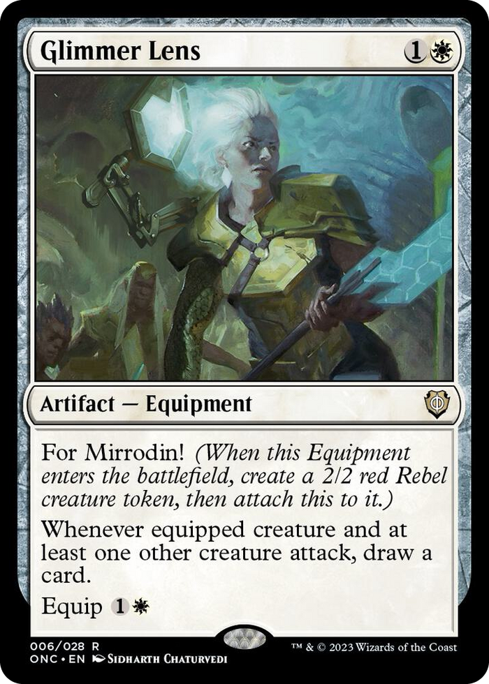Glimmer Lens #6 R - Commander: Phyrexia: All Will Be One Pokemon card