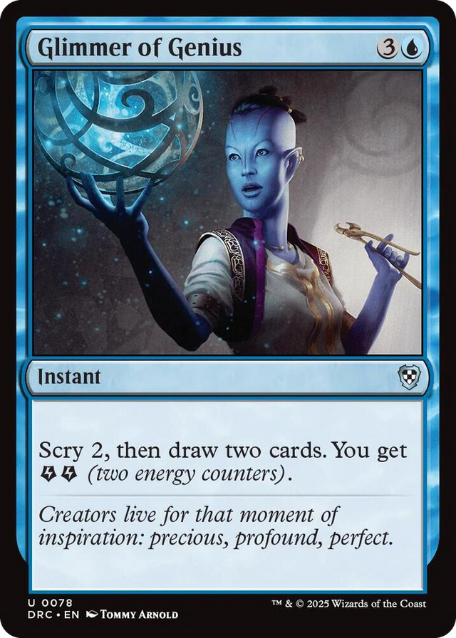 0078 Glimmer of Genius U Commander: Aetherdrift