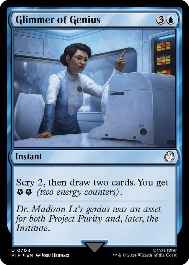 0704 Glimmer of Genius (Surge Foil) U Universes Beyond: Fallout