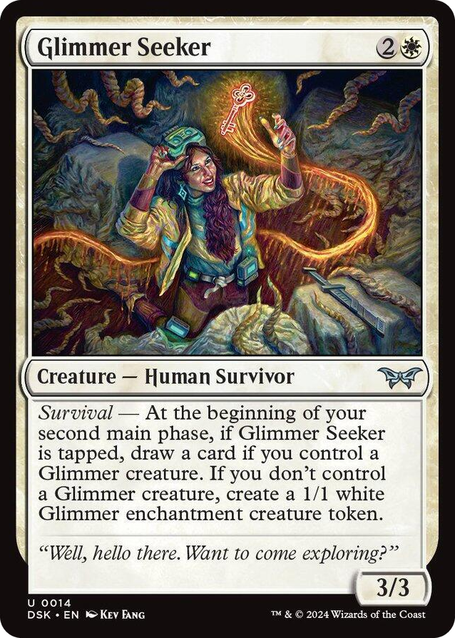 0014 Glimmer Seeker U Duskmourn: House of Horror