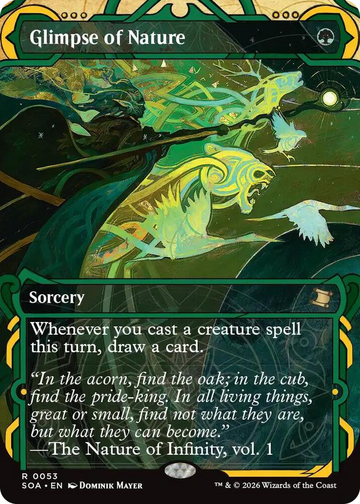 Glimpse of Nature #53 R - Secrets of Strixhaven: Mystical Archive Pokemon card
