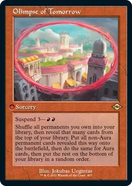 0407 Glimpse of Tomorrow (Retro Frame) (Foil Etched) R Modern Horizons 2