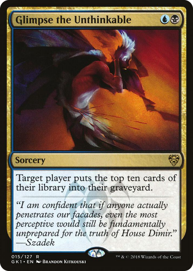 0015 Glimpse the Unthinkable R Guilds of Ravnica: Guild Kits