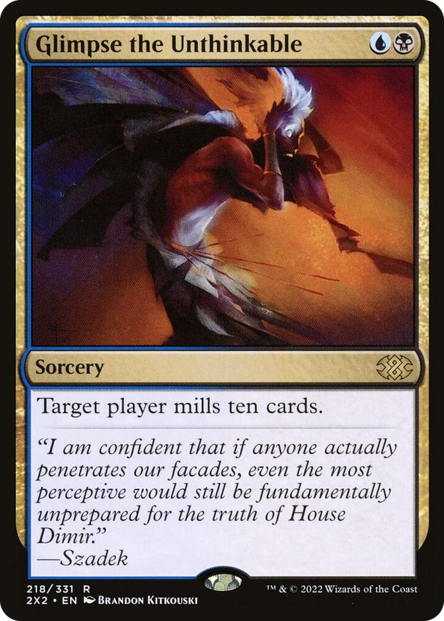 0218 Glimpse the Unthinkable R Double Masters 2022