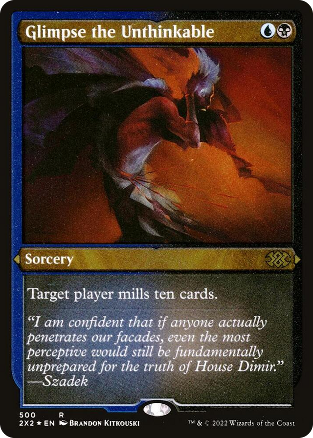 0500 Glimpse the Unthinkable (Foil Etched) R Double Masters 2022