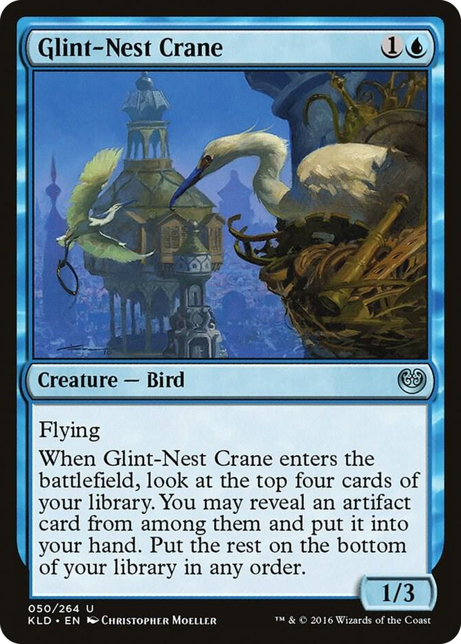 Glint-Nest Crane #50 U - Kaladesh Pokemon card