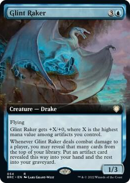 0054 Glint Raker (Extended Art) R Commander: The Brothers' War