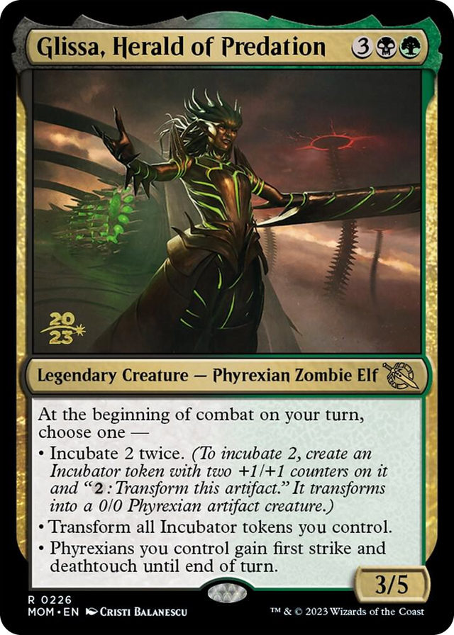 0226 Glissa, Herald of Predation R Prerelease Cards