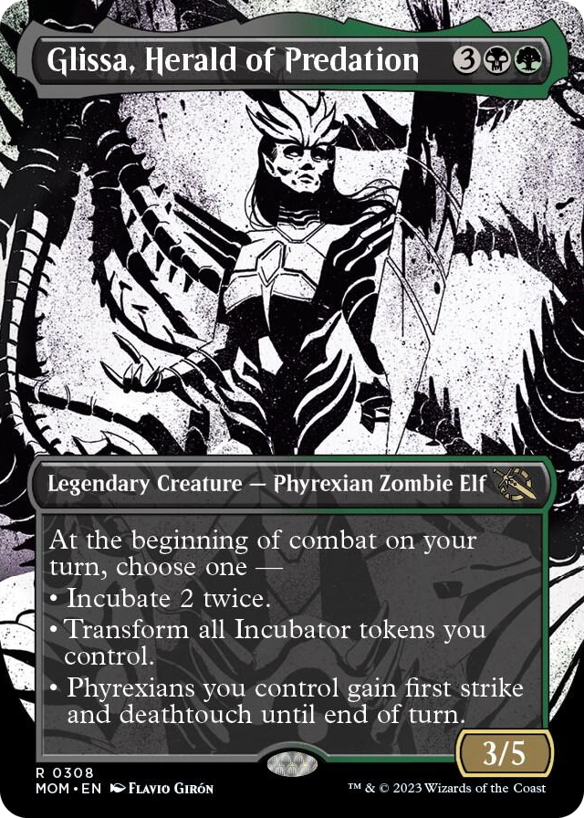 Glissa, Herald of Predation (Showcase) #308 R - March of the Machine Pokemon card