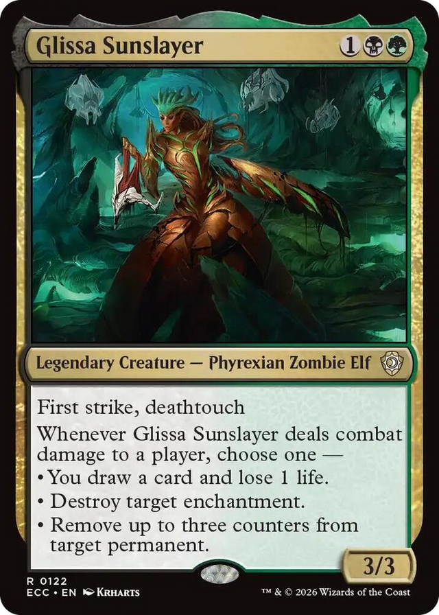 0122 Glissa Sunslayer R Commander: Lorwyn Eclipsed