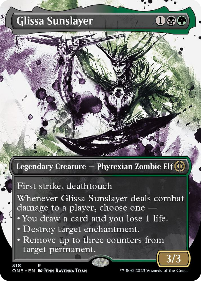 Glissa Sunslayer (Showcase) #318 R - Phyrexia: All Will Be One Pokemon card