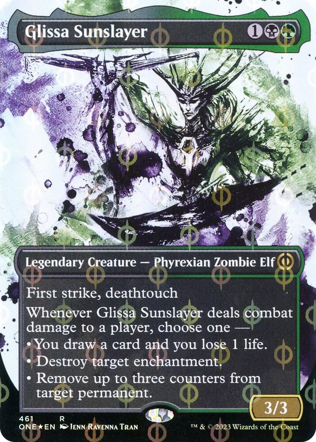 0461 Glissa Sunslayer (Showcase) (Step-and-Compleat Foil) R Phyrexia: All Will Be One