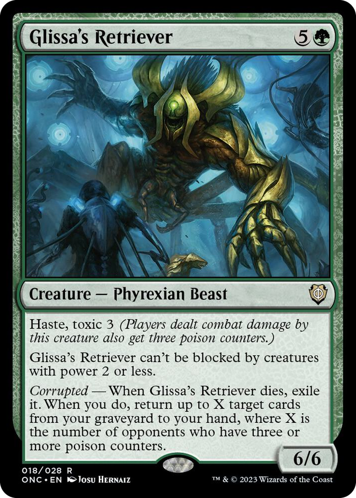 Glissa's Retriever #18 R - Commander: Phyrexia: All Will Be One Pokemon card
