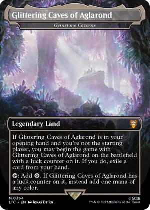 0364 Glittering Caves of Aglarond - Gemstone Caverns (Borderless) M Commander: The Lord of the Rings: Tales of Middle-earth