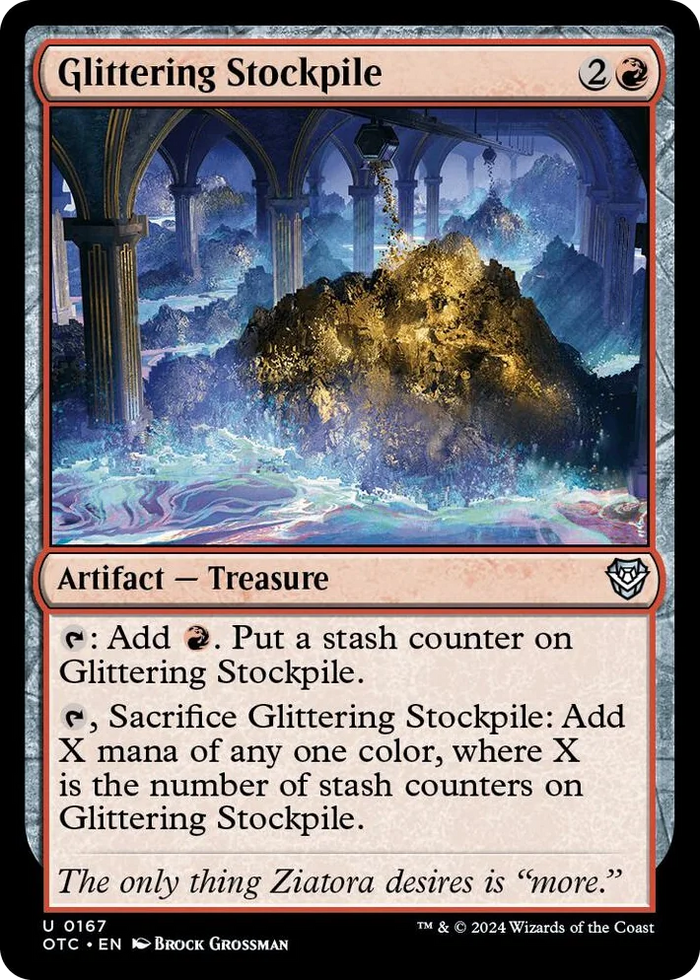 0167 Glittering Stockpile U Commander: Outlaws of Thunder Junction