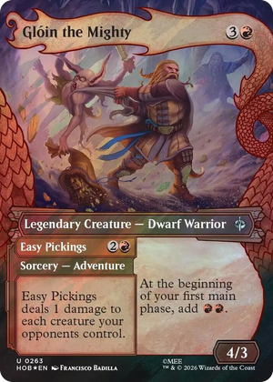 0263 Gloin the Mighty (Showcase) (Surge Foil) U The Hobbit