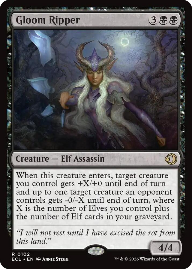 0102 Gloom Ripper R Lorwyn Eclipsed