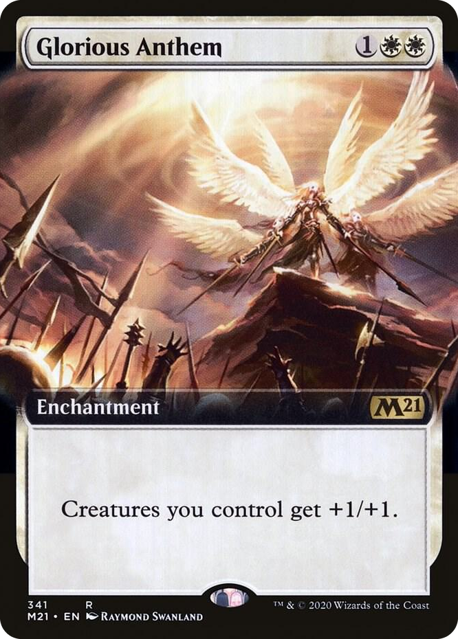 0341 Glorious Anthem (Extended Art) R Core Set 2021
