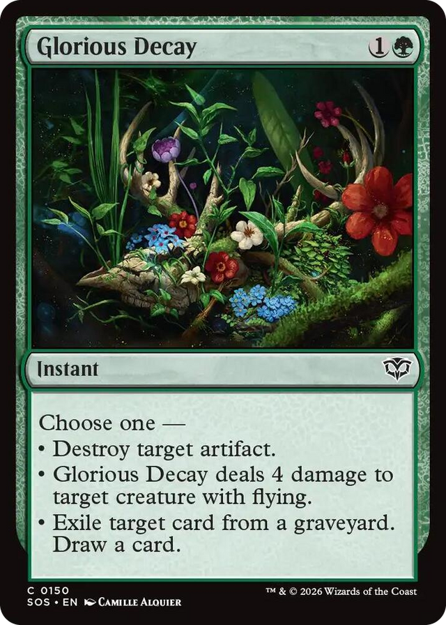 0150 Glorious Decay C Secrets of Strixhaven