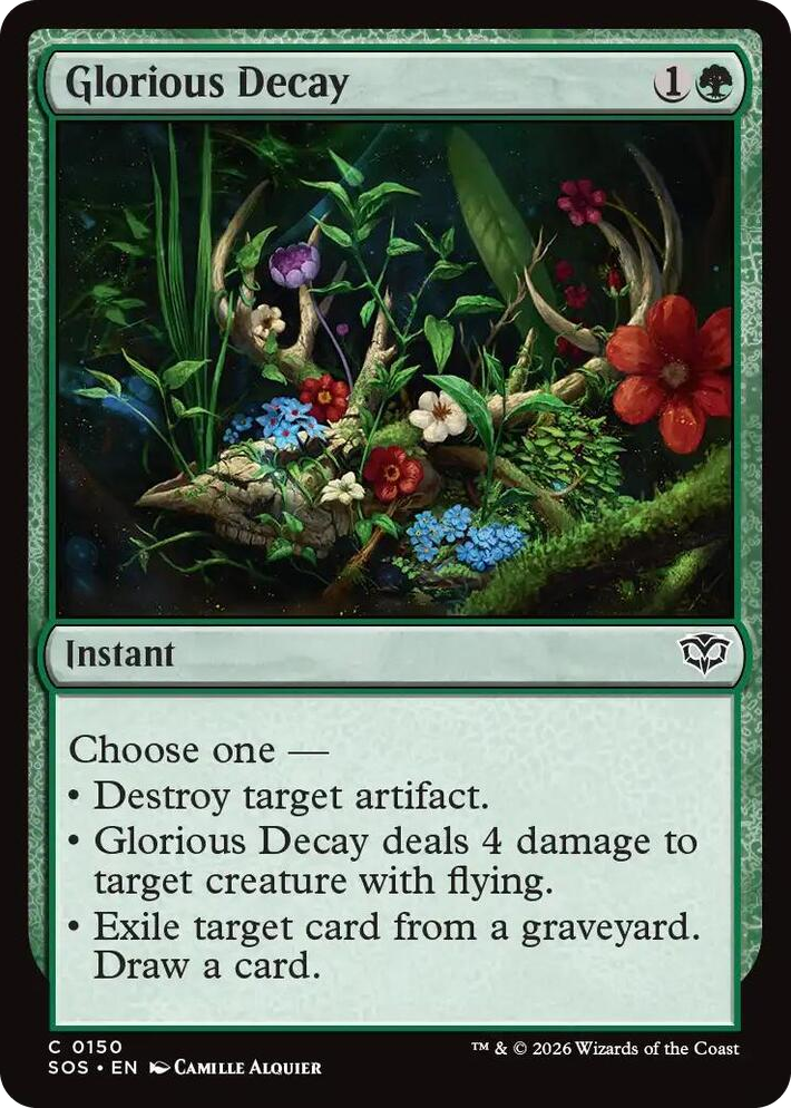 0150 Glorious Decay C Secrets of Strixhaven