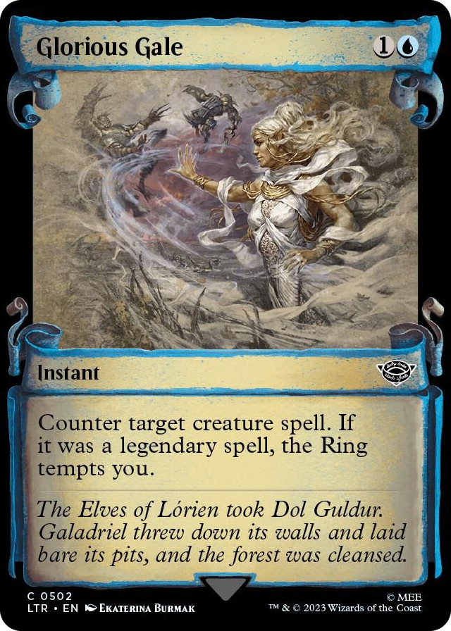 0502 Glorious Gale (Showcase Scrolls) C Universes Beyond: The Lord of the Rings: Tales of Middle-earth