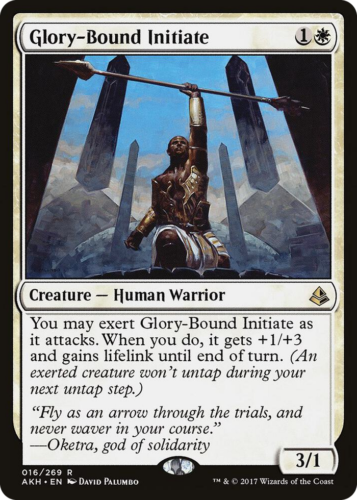 Glory-Bound Initiate #16 R - Amonkhet Pokemon card