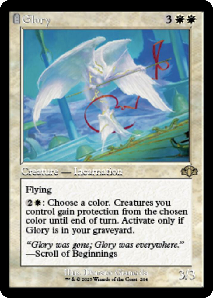 Glory (Retro Frame) #264 R - Dominaria Remastered Pokemon card
