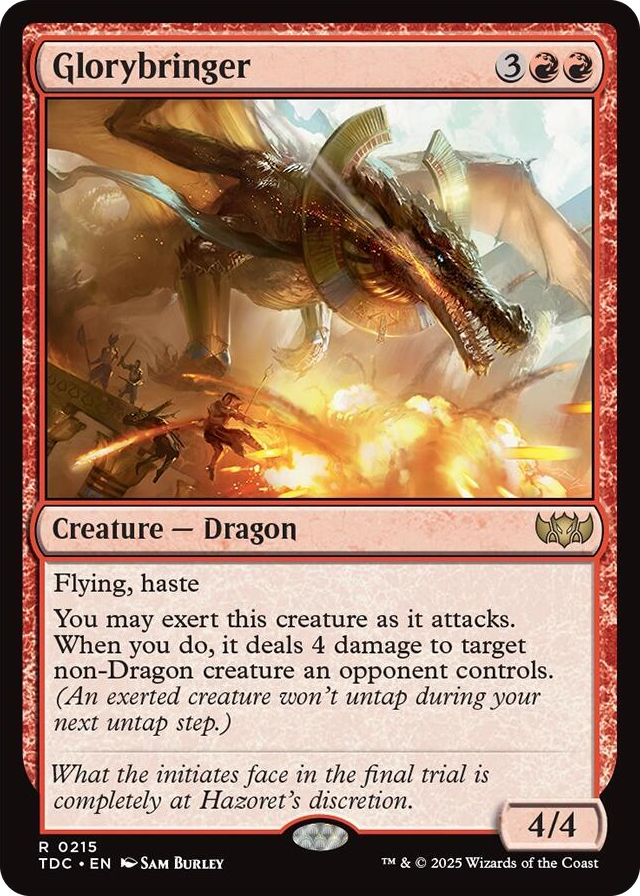 0215 Glorybringer R Commander: Tarkir: Dragonstorm