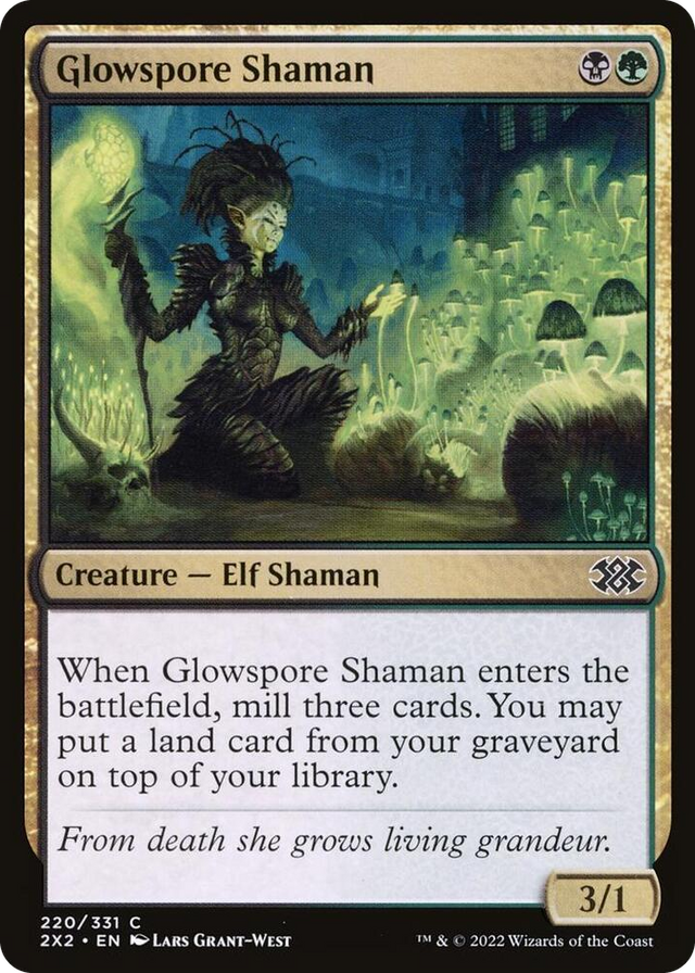 0220 Glowspore Shaman C Double Masters 2022
