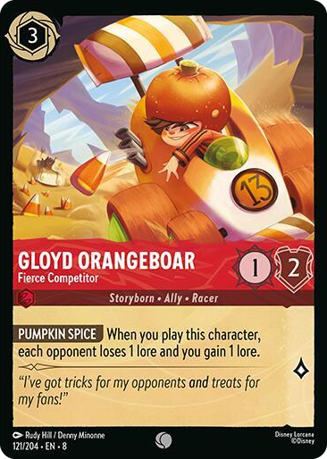 0121 Gloyd Orangeboar - Fierce Competitor Common Reign of Jafar