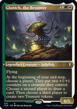 Gluntch, the Bestower (Foil Etched) #533 R - Commander Legends: Battle for Baldur's Gate Pokemon card
