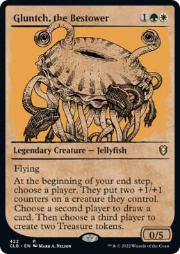 Gluntch, the Bestower (Showcase) #422 R - Commander Legends: Battle for Baldur's Gate Pokemon card
