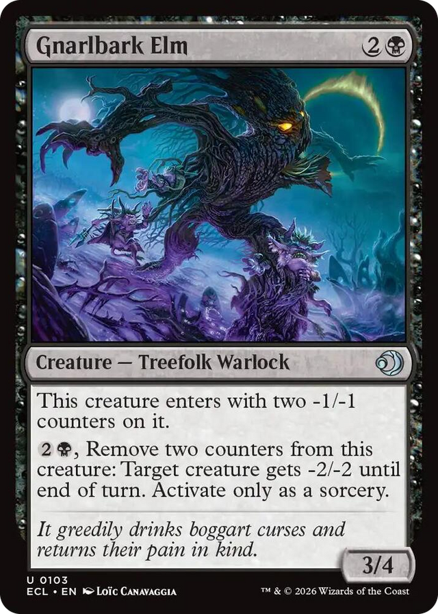 0103 Gnarlbark Elm U Lorwyn Eclipsed