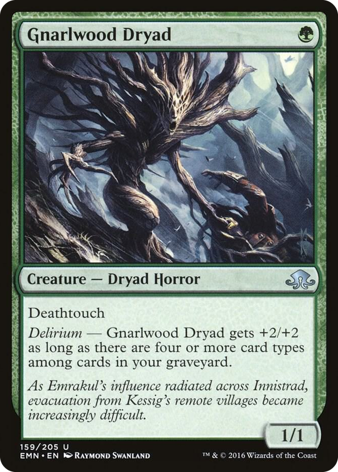Gnarlwood Dryad #159 U - Eldritch Moon Pokemon card