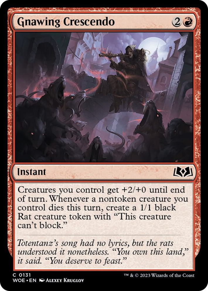 0131 Gnawing Crescendo C Wilds of Eldraine