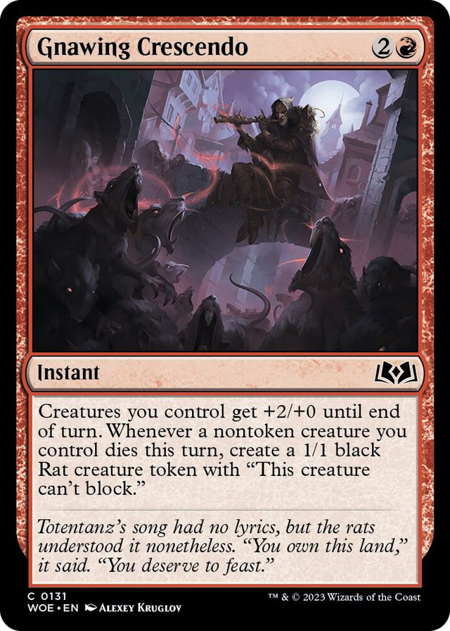 0131 Gnawing Crescendo C Wilds of Eldraine