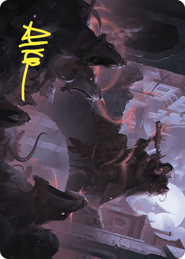 0017 Gnawing Crescendo Art Card (Gold-Stamped Signature) S Art Series: Wilds of Eldraine
